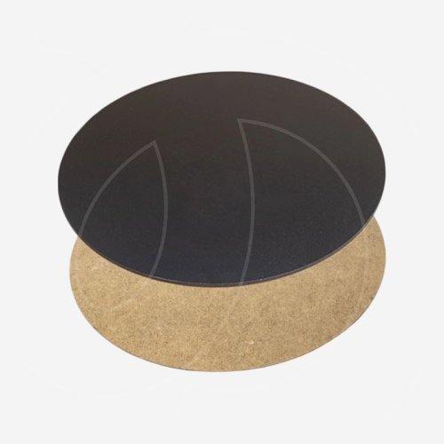 Подложка под торт ЛХДФ Чёрная 3 мм 22 см ТСКЛ19