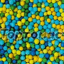 Посыпка кондитерская шарики "Сине-зелёно-жёлто-голубые" 2 мм 1 кг tp20059