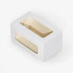 Коробка для рулета с окном белая 20х12х10 см ForG CAKE ROLL W 200*120*100ST