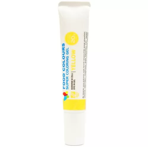 Краситель пищевой гелевый водорастворимый Food Colours "Жёлтый" 20 г WSG-T09, 25524