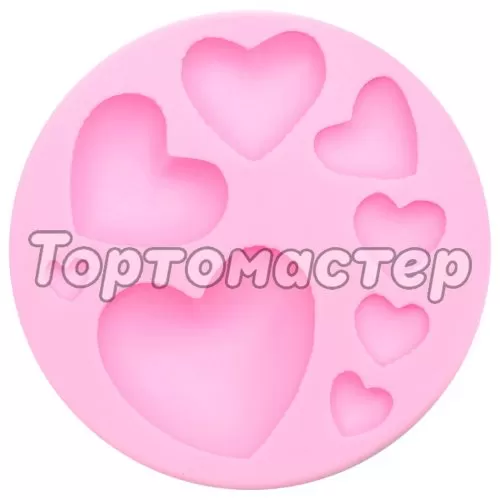 Молд силиконовый "Сердца" 3624574