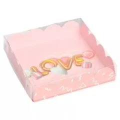 Коробка для сладостей "Воздушная любовь" 13x13x3 см 7155175