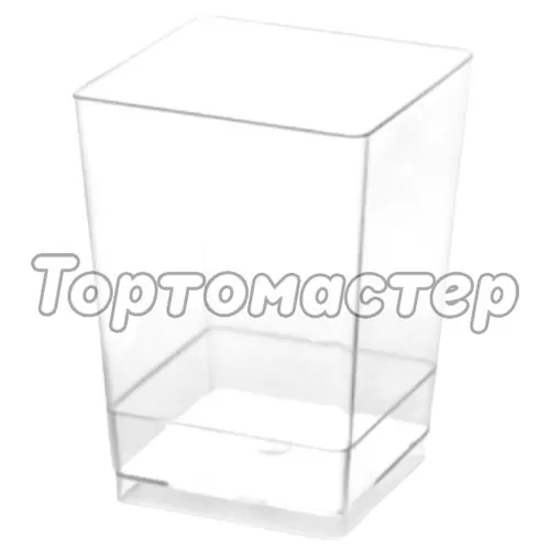 Креманка пластиковая Квадрат 195 мл 1010