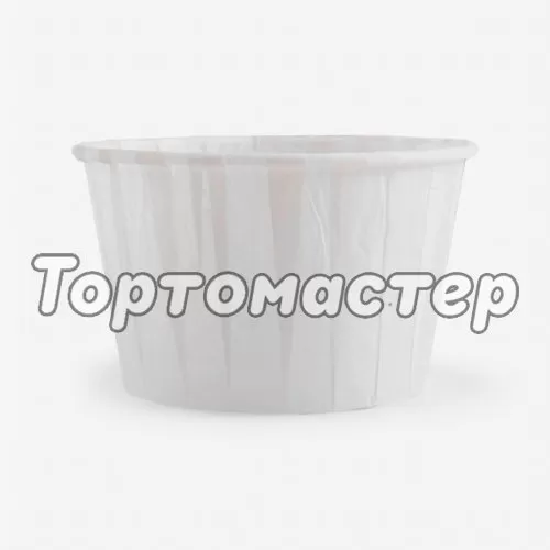 Капсула бумажная с подворотом Белая (без ламинации) D50 H40 1 шт 36676