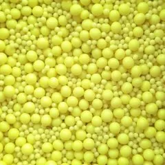 Посыпка кондитерская из дутого риса жемчуг неоновый "Лимонный микс" 50 г 905